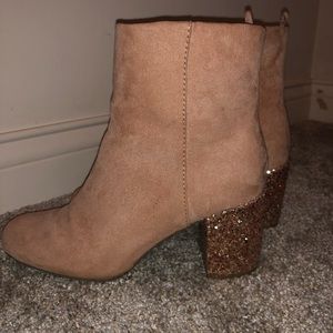 Sparkle heel boots